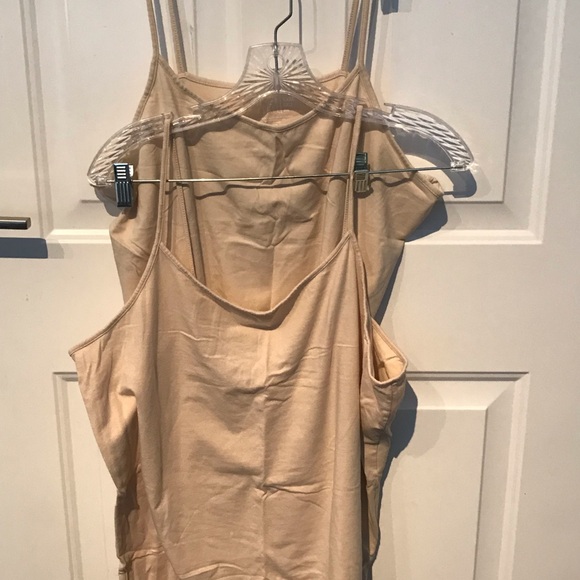 6 Time and Tru Camisole XL, 2XL, 3XL. 6 Items. Pink, Salmon, Teal, White, 2 Tan. - Picture 10 of 10